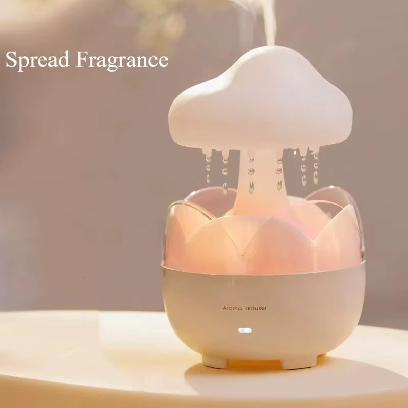 Mushroom Cloud Rain Humidifier Lamp