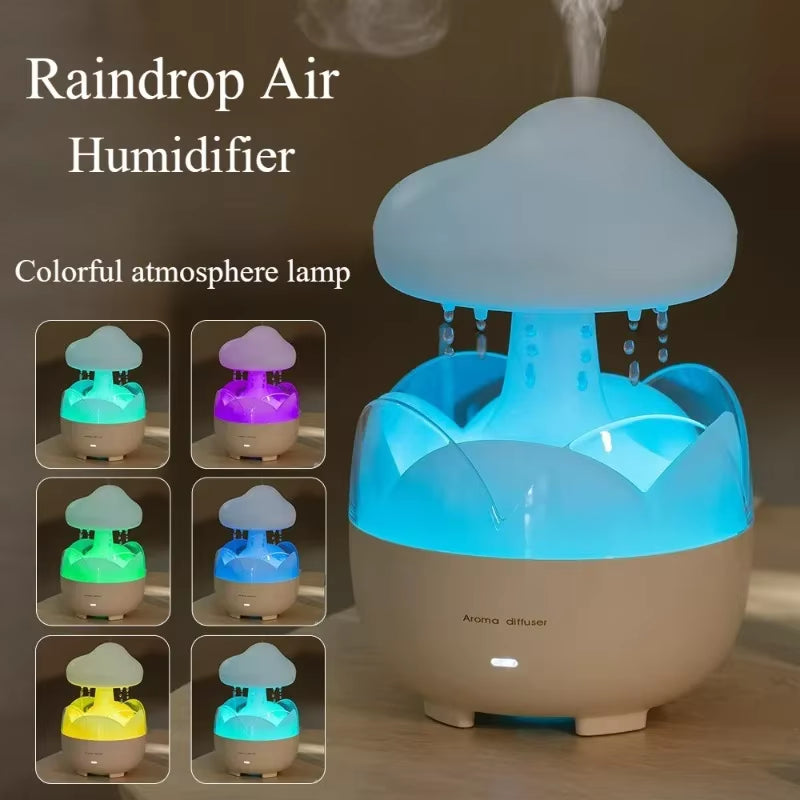 Mushroom Cloud Rain Humidifier Lamp