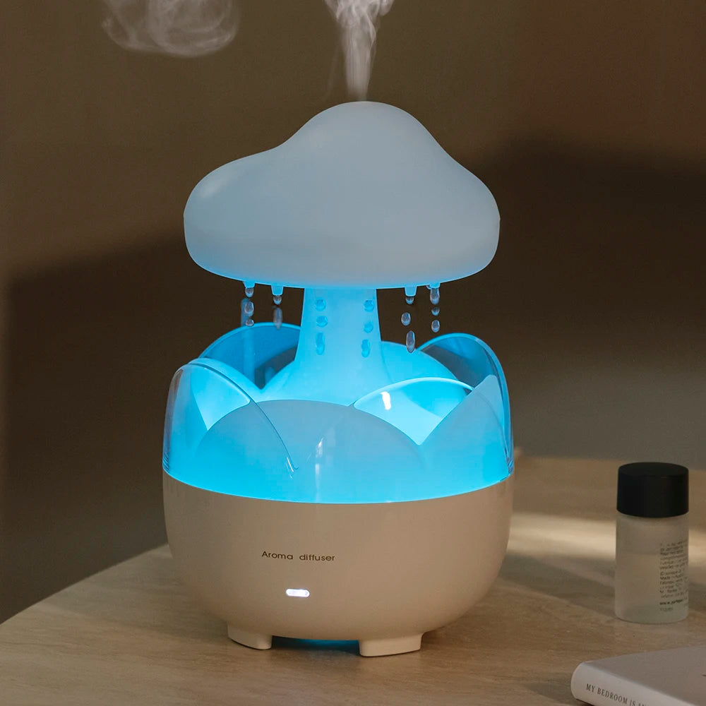 Mushroom Cloud Rain Humidifier Lamp