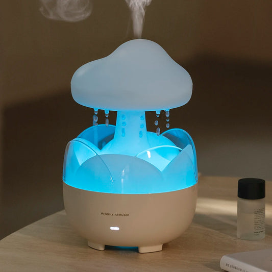 Mushroom Cloud Rain Humidifier Lamp
