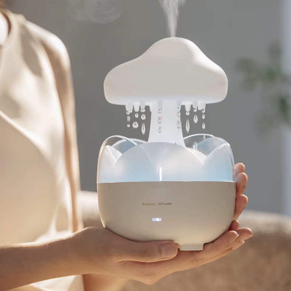 Mushroom Cloud Rain Humidifier Lamp